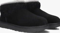 zwarte ugg vachtlaarzen classic ultra mini maxi curly