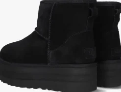 zwarte ugg vachtlaarzen w classic mini platform