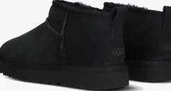 zwarte ugg vachtlaarzen w classic ultra mini