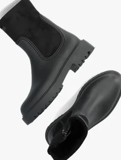 zwarte unisa enkelboots fluor