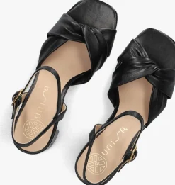 zwarte unisa sandalen met hak medway