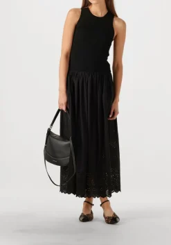 zwarte vanessa bruno maxi jurk ennaya