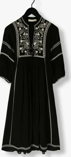 zwarte vanessa bruno midi jurk veronica