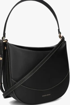 zwarte vanessa bruno schoudertas daily bag mm