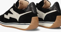 zwarte via vai lage sneakers mikki alex