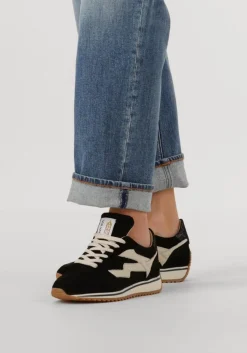 zwarte via vai lage sneakers mikki alex