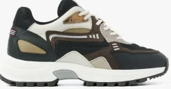 zwarte via vai lage sneakers danae noah