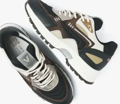 zwarte via vai lage sneakers danae noah