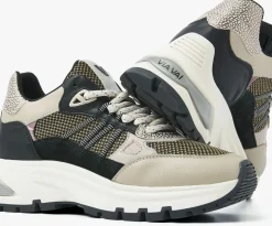 zwarte via vai lage sneakers liz dae