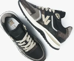 zwarte via vai lage sneakers usher davina