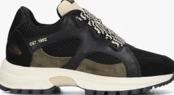 zwarte via vai lage sneakers danae reese