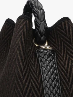 zwarte viamailbag schoudertas coral