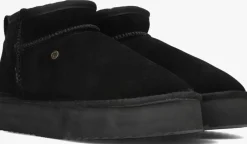 zwarte warmbat vachtlaarzen durack plateau