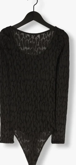 zwarte wolford top leo string body