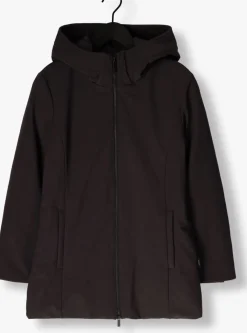 zwarte woolrich jack firth down parka