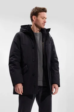 zwarte woolrich parka's stretch arctic parka