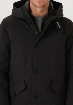 zwarte woolrich parka's stretch arctic parka