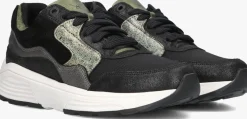 zwarte xsensible lage sneakers golden gate lady