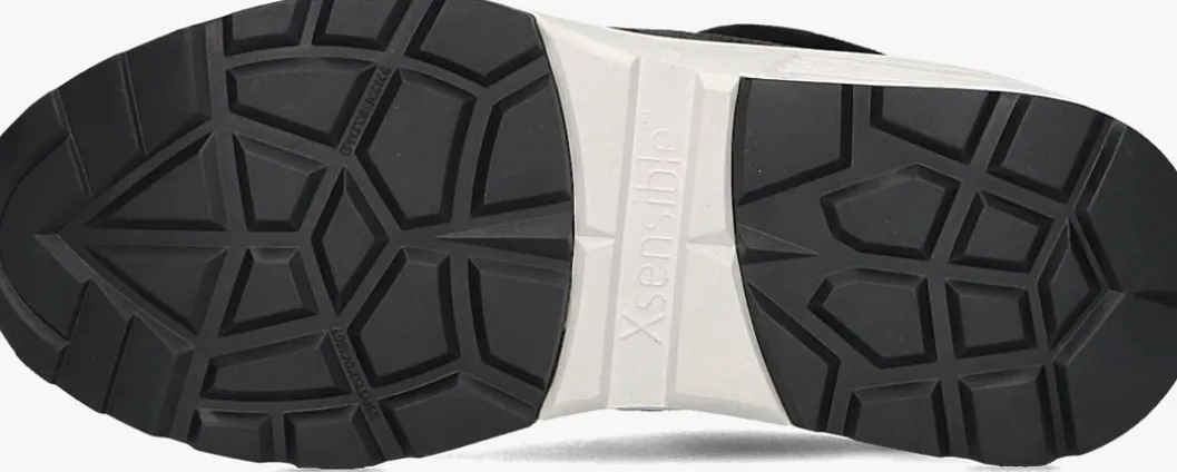 zwarte xsensible lage sneakers golden gate lady